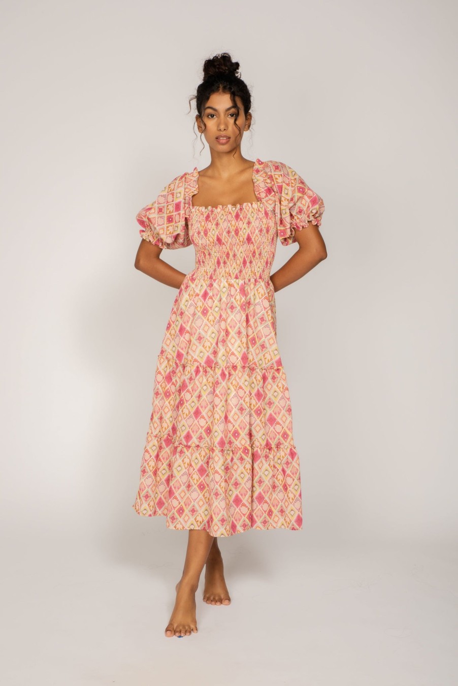 Peixoto Wear Coco Midi Dress Morrocan Sunday Dresses