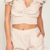 Peixoto Wear Elena Shorts Sand Burlap Shorts