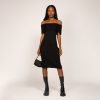 Peixoto Wear Avril Midi Knit Dress Black Knit Dresses