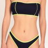 Peixoto Wear Sydney Bikini Full Bottom Neon Lights X Lime Bottoms